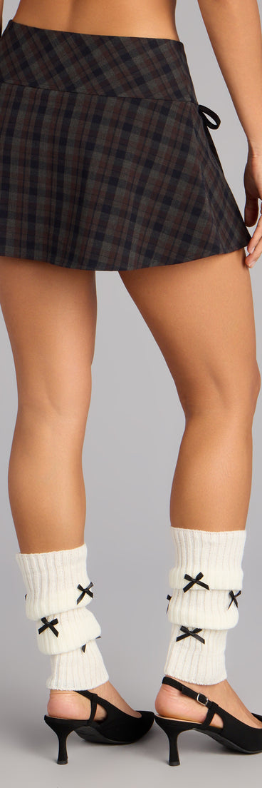 Sweet On Repeat Plaid Skort