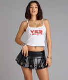 Grommet Glow Pleated Mini Skort