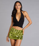 Shimmer Rush Sequin Mini Skort