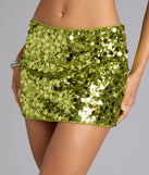 Shimmer Rush Sequin Mini Skort