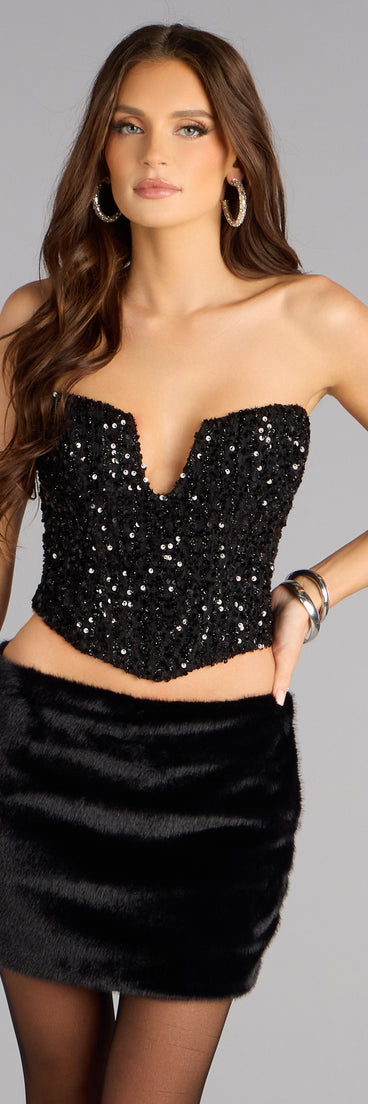 Flirty Faux Fur Mini Skort