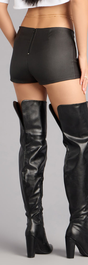 Bold Move Coated Hot Shorts