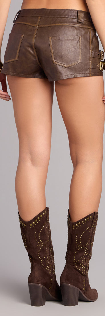 Downtown Attitude Moto Hot Shorts