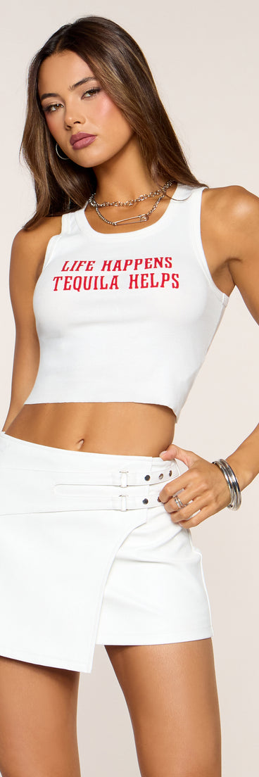 Hot Ticket Belted Mini Skort
