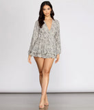 Leopard Print Skater Romper