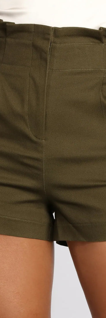 Makin' It Happen Paper-bag Dress Shorts