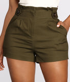 Makin' It Happen Paper-bag Dress Shorts