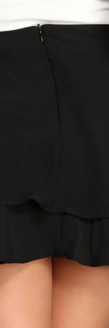 Double Layer Mini Skort