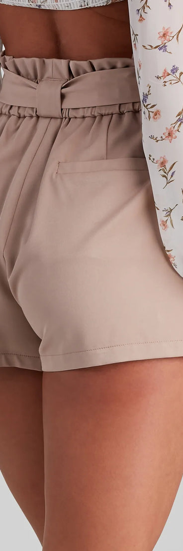 Sweet And Stylish Paper Bag Shorts