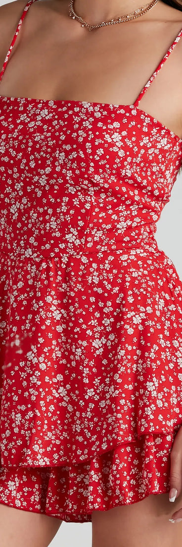 Sweet Beauty Ditsy Floral Romper