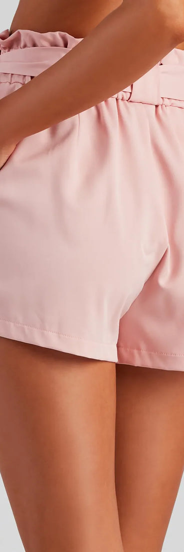 Sweet And Chic Paper Bag Shorts