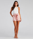 Sweet And Chic Paper Bag Shorts