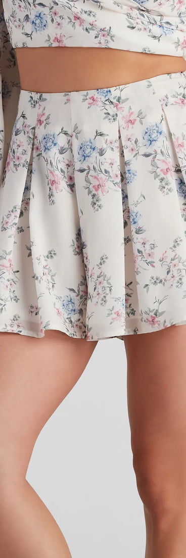 Secret Garden Chiffon Flowy Shorts