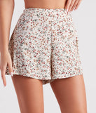 So Darling Ditsy Floral Flowy Shorts