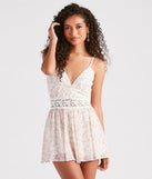 Picnic Date Ditsy Floral Chiffon Romper