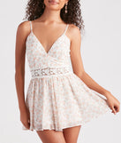 Picnic Date Ditsy Floral Chiffon Romper
