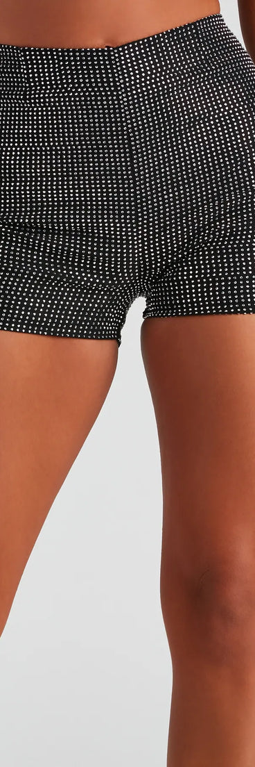 Dazzling Beauty Heat Stone Hot Shorts