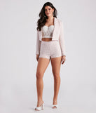 As If Moment Tweed Fitted Shorts