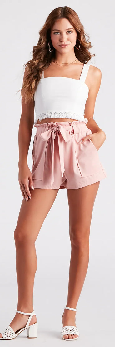 Sweet And Chic Paperbag Shorts