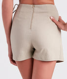 Stylishly Elevated Side Tie Woven Skort