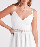 Go With The Flow Crochet Woven Romper