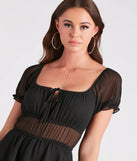 Perfection Vibes Chiffon Skater Romper