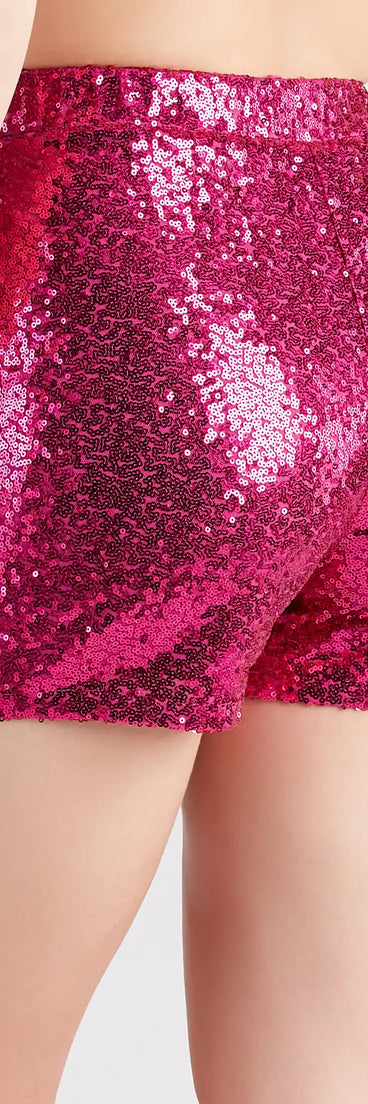 Made For The Glamour Sequin Shorts