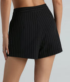 Iconic Vibes Pinstripe Trouser Shorts