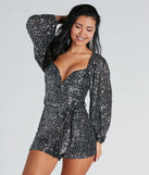 Meet Me At Midnight Sequin Romper