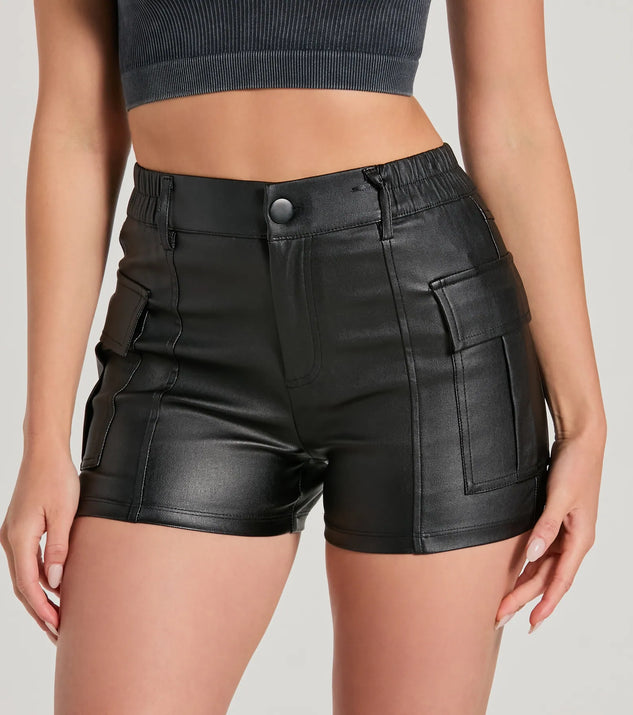 Faux Leather Shorts Winter Shorts For Women Winter Shorts Outfits