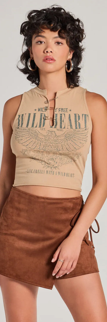 The Wrap It Up High-Rise Faux Suede Mini Skort offers a discreetly comfy fit with shorts under a stylish skirt overlay featuring the latest accents and details.