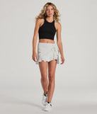 Darling Pose High-Rise Polka Dot Mini Skort