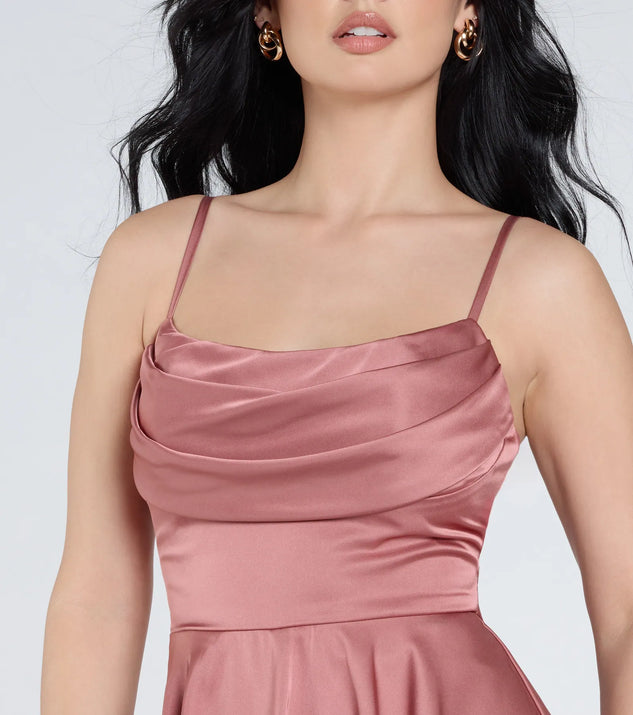 Adorable Allure Satin Skater Romper | Windsor