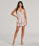 With flirty movement and built-in comfort, the Most Lovely Tie Back Ruffled Skater Floral Romper in burgundy is your one-and-done fit for dancing, posing, and catching looks.