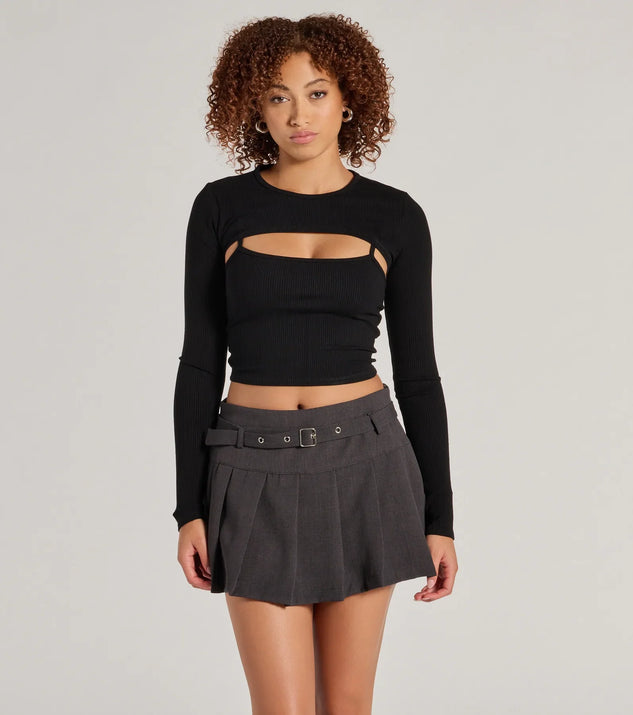 It-Girl Attitude Drop Waist Pleated Skort | Windsor