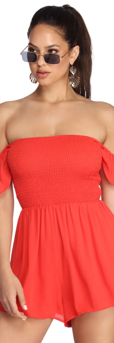 Ring The Alarm Smocked Romper