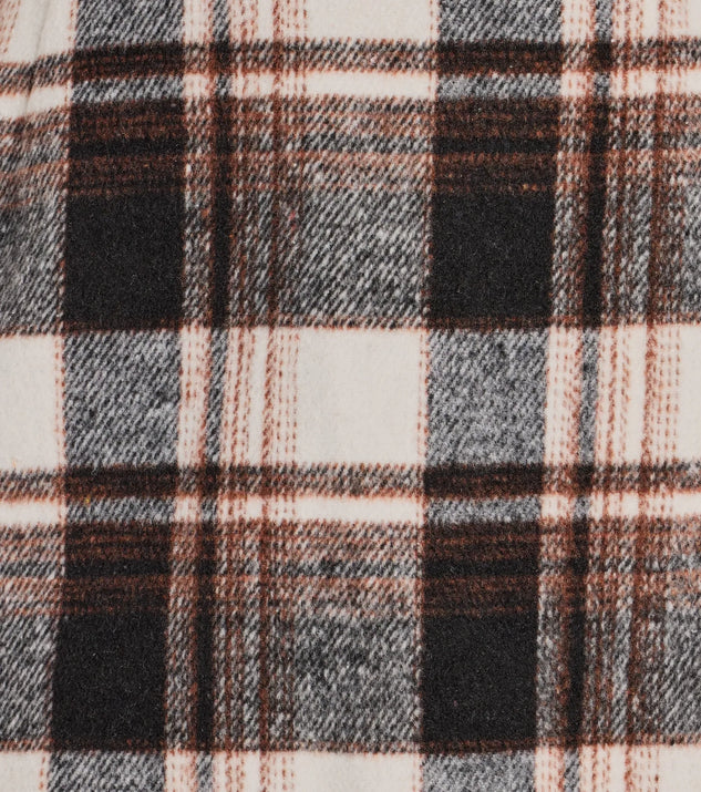 Effortlessly create party outfits or vacation-ready looks with the Classically Chic Plaid High Waist Wrap Skort, one part of a versatile women's black matching set perfect for quick and easy outfit combinations from layering chic outfits to transitioning your look seamlessly.