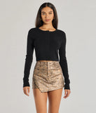 The Bold Impression Snake Print Wrap Skort is a trendy women's bottom in snake print, designed with modern details and alluring textures to complete chic outfits for 2025.