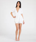 Pair the Stay Sweet Short Sleeve Button Romper with your favorite sandals or sneakers for effortless warm-weather looks with on-trend ivory rompers that speak your style.