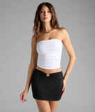 Choosing the black skirt says you’re ready to show off in the Trendy Icon Low-Rise O-Ring Mini Skirt, a warm-weather staple that elevates your outfit and seasonal style.