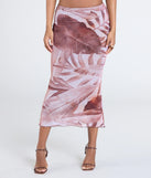 Tropical Energy High-Rise Midi Skirt