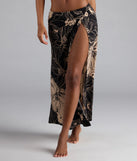 Under The Sun Tropical Slit Maxi Skirt