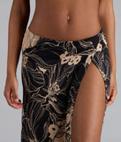 Under The Sun Tropical Slit Maxi Skirt