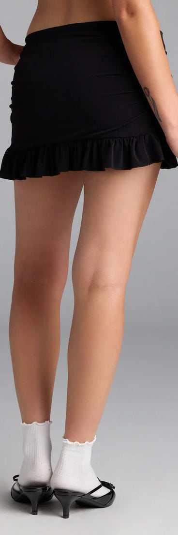 Good Days Ruffle Mini Skirt