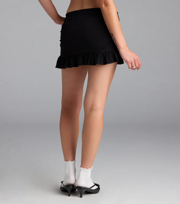 【WONDER WONDER】Sharid Check Frill Mini Skirt Sharid Checkered Frill Mini Skirt - WONDER WONDER | 60