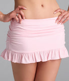 Choosing the pink skirt says you’re ready to show off in the Good Days Ruffle Mini Skirt, a warm-weather staple that elevates your outfit and seasonal style.