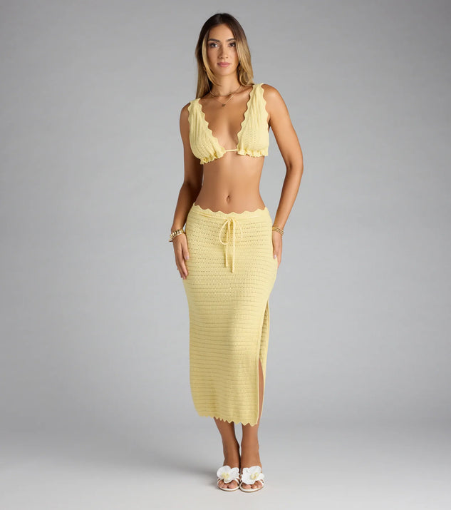 Sweet Like Summer Crochet Maxi Skirt