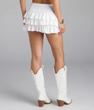 Elevated Moments Ruffle Mini Skirt