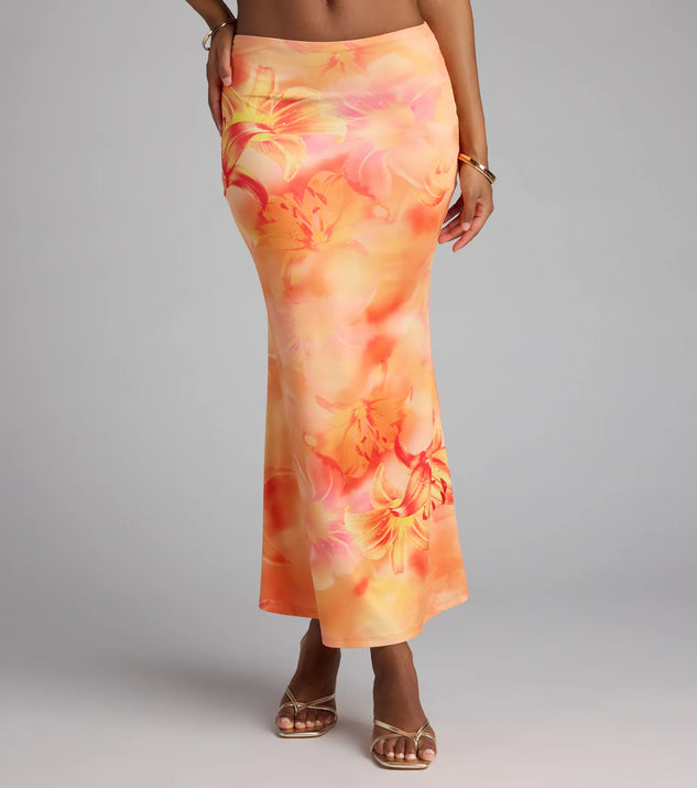 Perfect Symphony Floral Maxi Skirt | Windsor