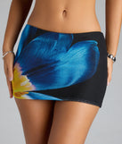 Bloom With A View Floral Mini Skirt